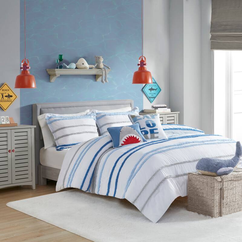 Mackenzie Cotton Comforter Set with Chenille Trim by Intelligent Design Kids