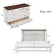 preview thumbnail 10 of 8, Solid Pine Murphy Bed Chest with Charging Station and Large Storage Drawer