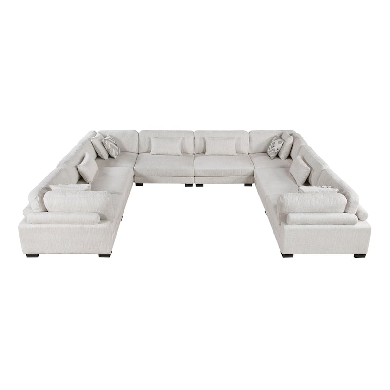 Abbeville Microfiber 8-Piece Modular Sectional