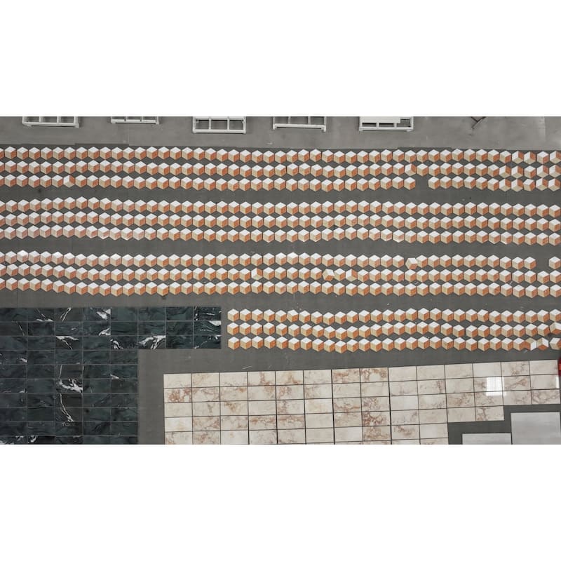 Hexagon Water-jet marble, natural marble, for floor and wall,polished marble tile, natural stone, 1 box 12 pcs