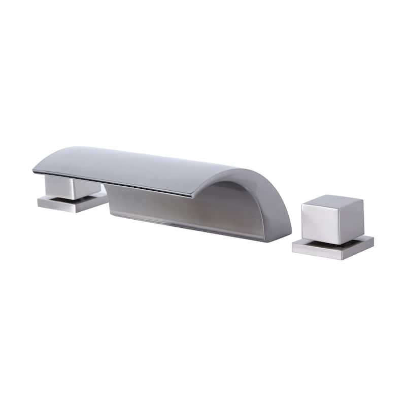 Double-Handle Roman Tub Faucet - Brushed Nickel