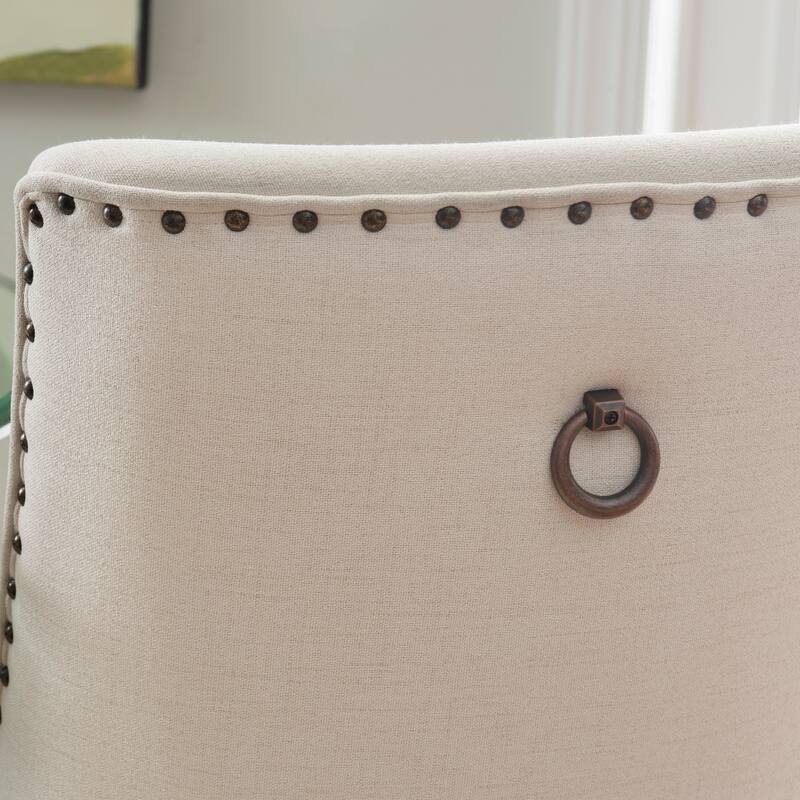 Linon Allard Modern Dining Chairs with Espresso Legs (Set of 2)