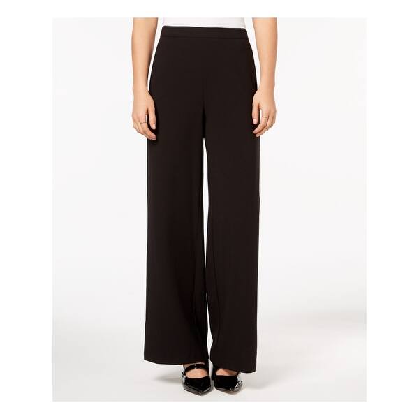 black striped wide leg pants