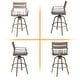 preview thumbnail 9 of 44, Outdoor Aluminum Swivel Patio Bar Stools with Sunbrella Fabric Cushion