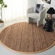 preview thumbnail 44 of 53, SAFAVIEH Handmade Natural Fiber Beacon Jute Rug 10' Round - Natural
