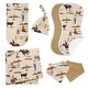 preview thumbnail 1 of 4, Western Cowboy 7-piece Newborn Baby Layette Set - Red Blue Tan Chocolate Brown and White Wild West Southern Country Horse
