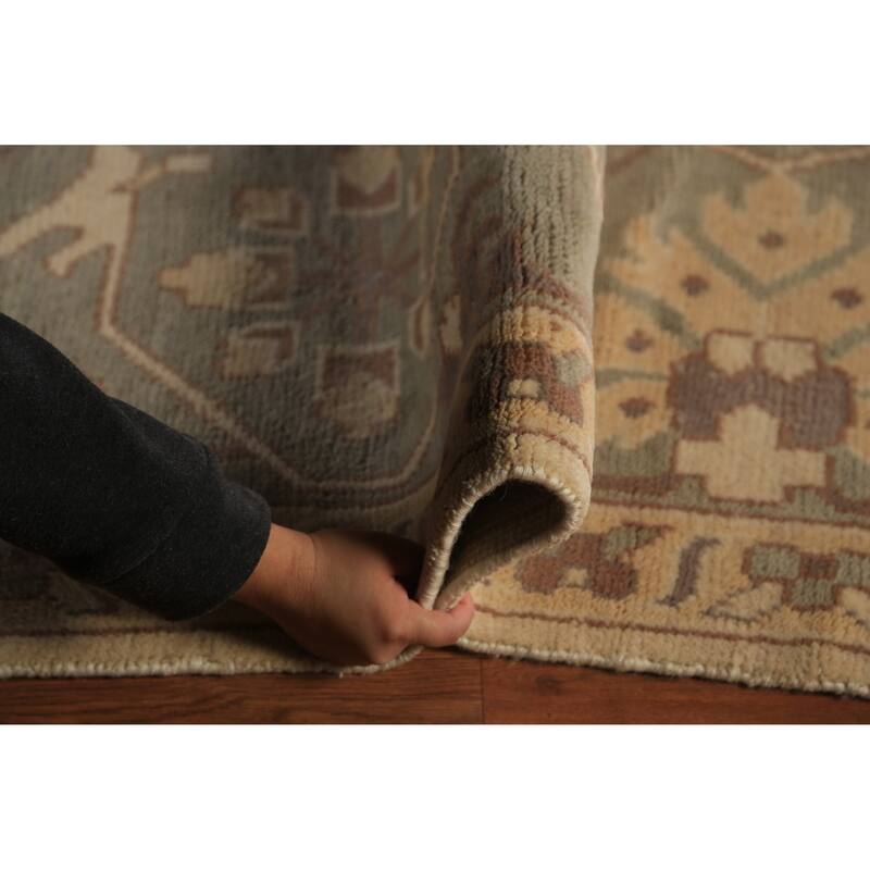 Palace Size Oushak Oriental Large Rug Handmade Wool Carpet - 12'3"x 14'0"