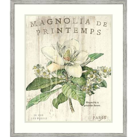Magnolia de Printemps by Sue Schlabach Framed Wall Art Print