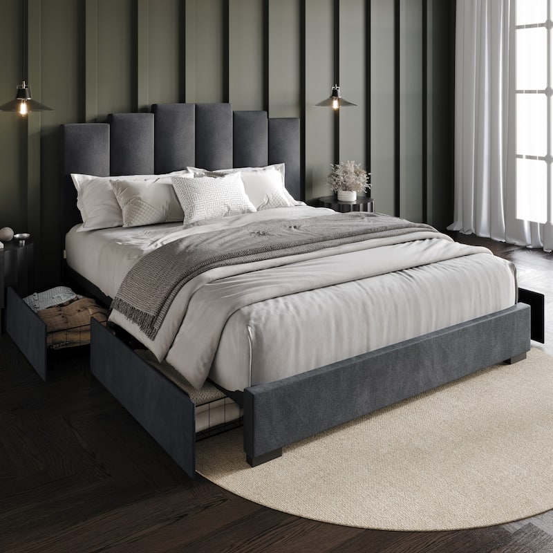 Yuma Upholstered Storage Platform Bed