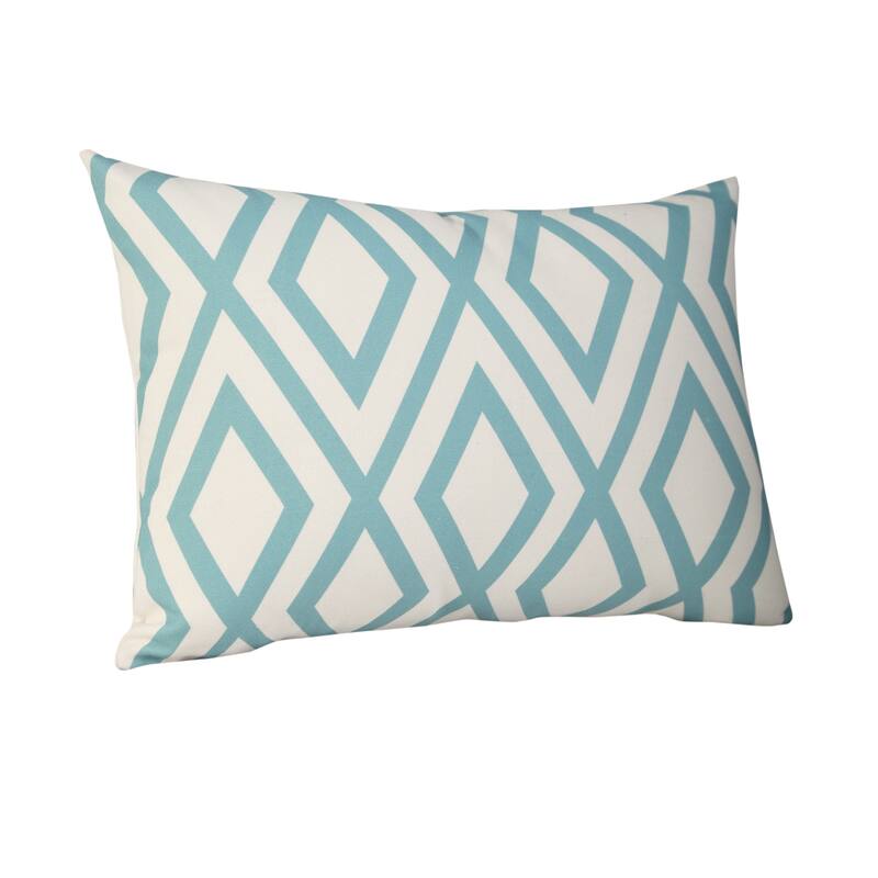 Sevita Contemporary Diamond Indoor/Outdoor Throw Pillow