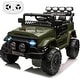 preview thumbnail 15 of 38, 12V Kids Ride on Truck, Ride on Jeep Car with Remote Control Green