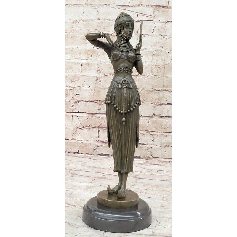 Middle Eastern Arabian Princess Bronze Sculpture Statue Figure Art Deco Chiparus