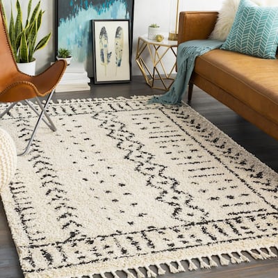 Livabliss Berber Shag Moroccan Tribal Area Rug