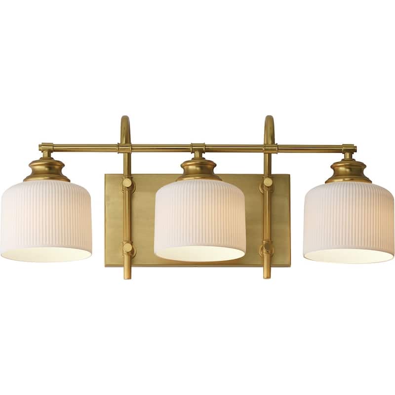 Maxim 21493WT Bisque 3 Light 24" Wide Vanity Light - Natural Aged Brass