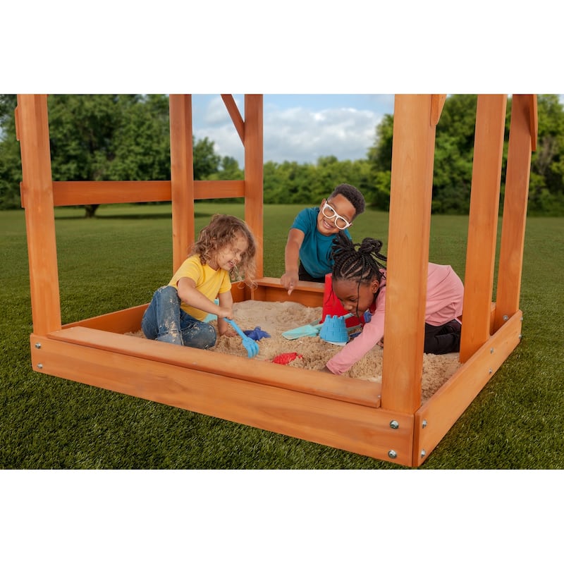 Creative Cedar Designs Timber Valley Wooden Swing Set