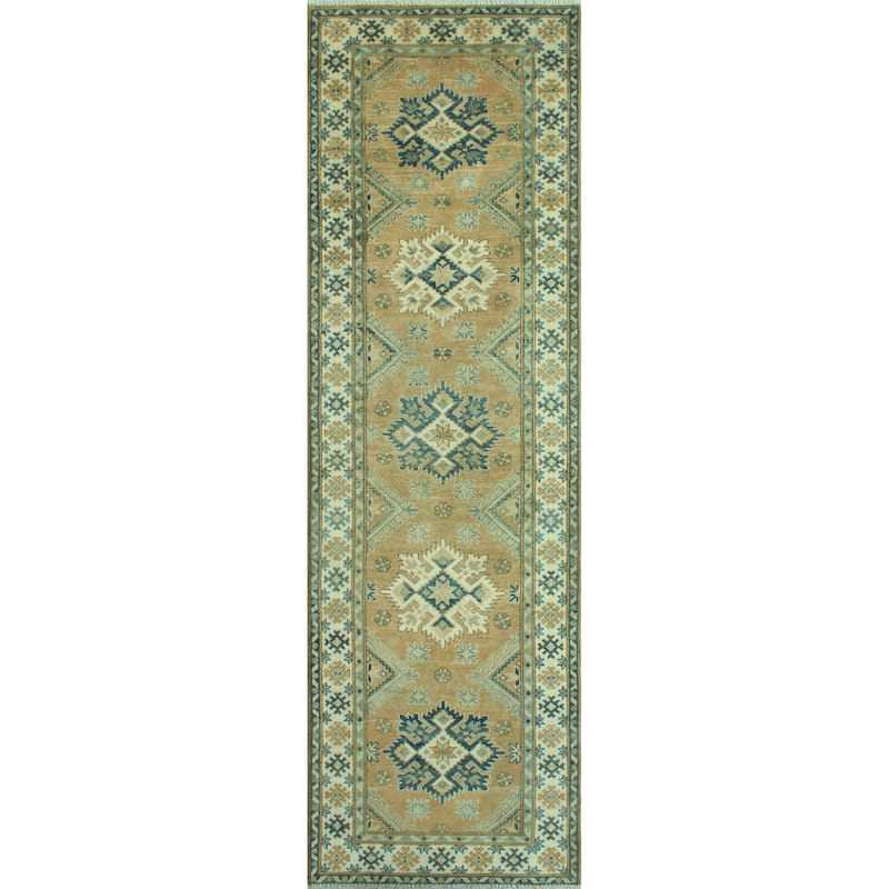 Kazak Xzavier Rust/Ivory Runner - 2'10" x 9'7"