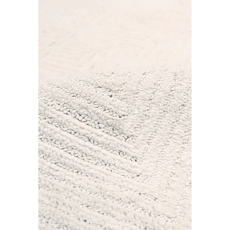 Pasargad Home Turkish Sutton Striped Ivory Area Rug