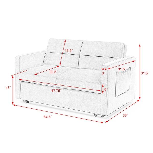 Loveseats Sofa Bed with Pullout Bed Bed Bath & Beyond 36389659