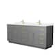 Option Dark Gray, Gold Trim, Carrara Cultured Marble Top