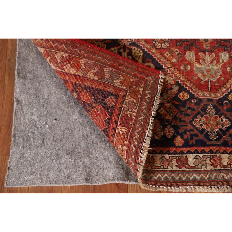 Pre-1900 Antique Vegetable Dye Shiraz Persian Rug Handmade Wool Carpet - 3'5"x 4'9"