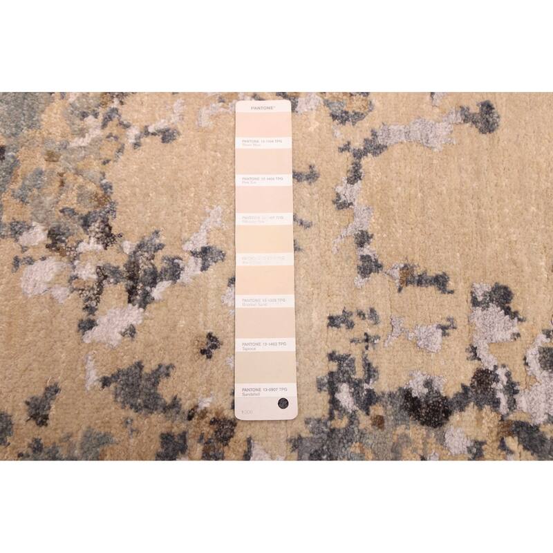 ECARPETGALLERY Hand-knotted Legacy Beige Silk, Wool Rug - 2'7 x 9'6