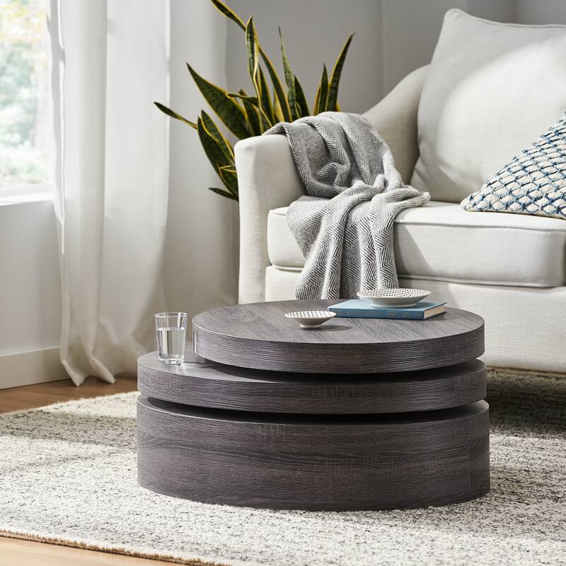 Rotating coffee table-Matte