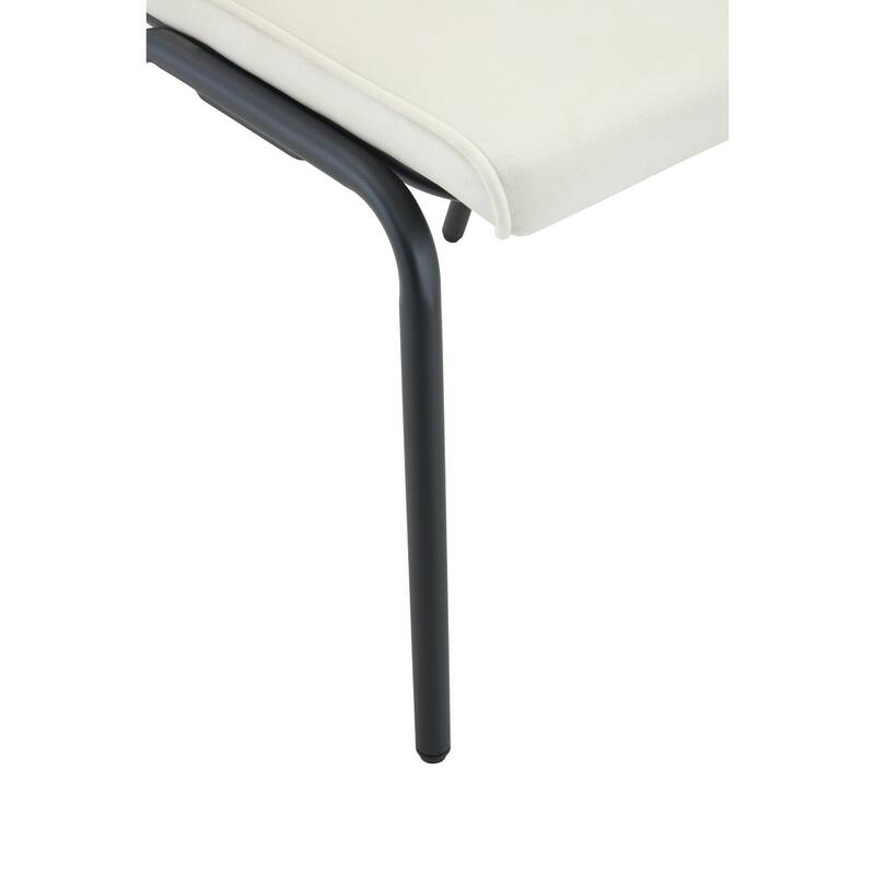 Set of 4, Velvet Upholstered Dining Chairs with Table-Hangable Armrests