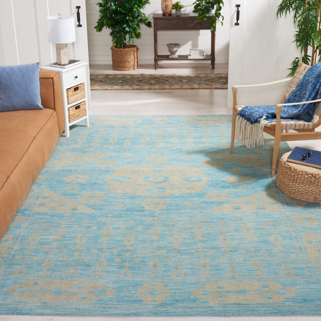 SAFAVIEH Hand-knotted Kenya Ma'Anit Southwestern Tribal Wool Rug