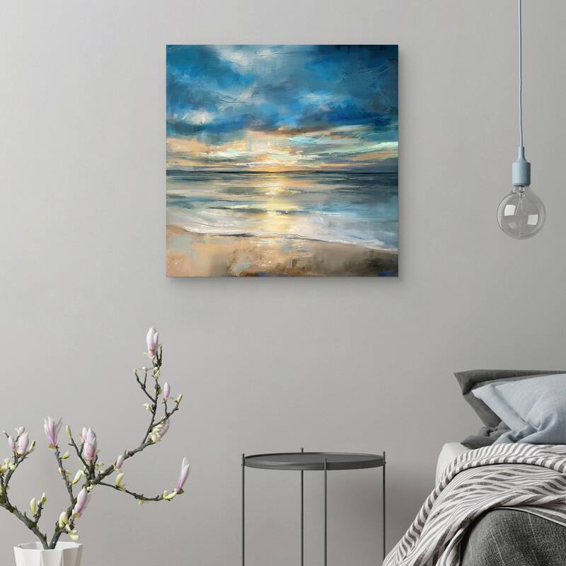 Indigo Surf by Studio Arts Canvas Art Print