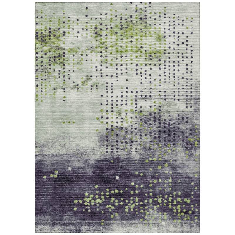 HomeRoots Geometric Transitional Rectangle Outdoor Rug