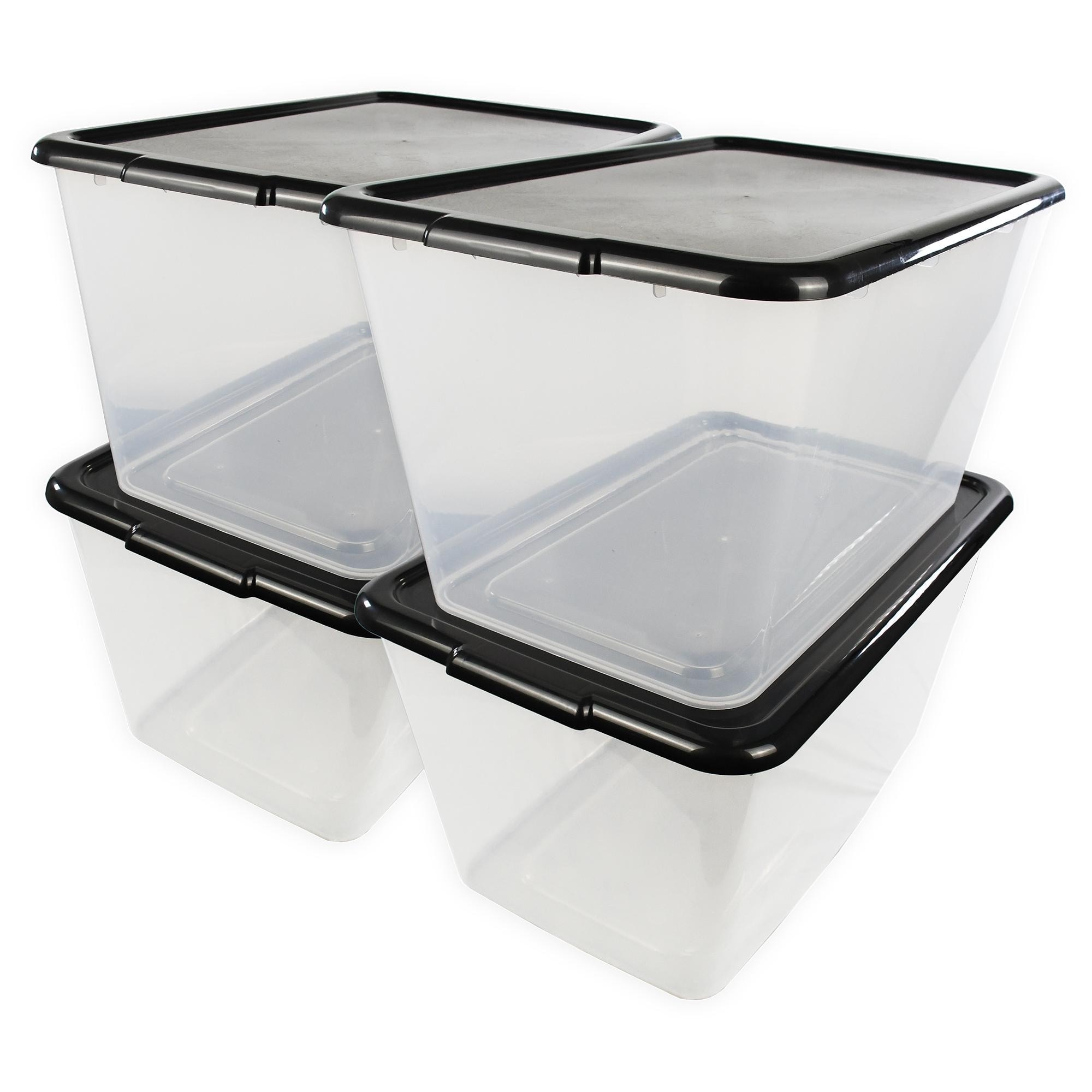 Brilliant Basics Rolling Container 58 Litre - Clear