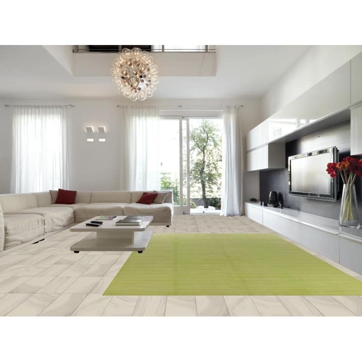 Hand Knotted Oriental 100% Wool Carpet Modern Solid Green Gabbeh Area Rug - 13' 11'' X 9' 10''