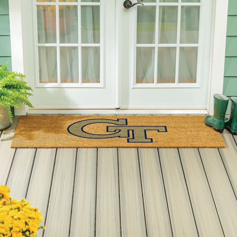 Georgia Tech Full Color Indoor/Outdoor Coir Mat