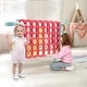 preview thumbnail 4 of 12, Costway Jumbo 4-to-Score 4 in A Row Giant Game Set with Stickers for - See Details
