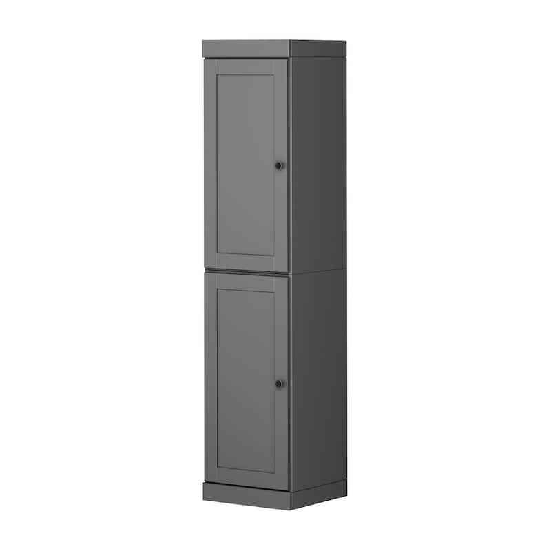 Palace Imports 100% Solid Wood 16.5" Kitchen Pantry Cabinet with Shaker Doors and Adjustable Shelves