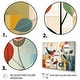 preview thumbnail 3 of 6, Designart "Green Mid Century Mod Nature III" Animals Framed Wall Art Prints