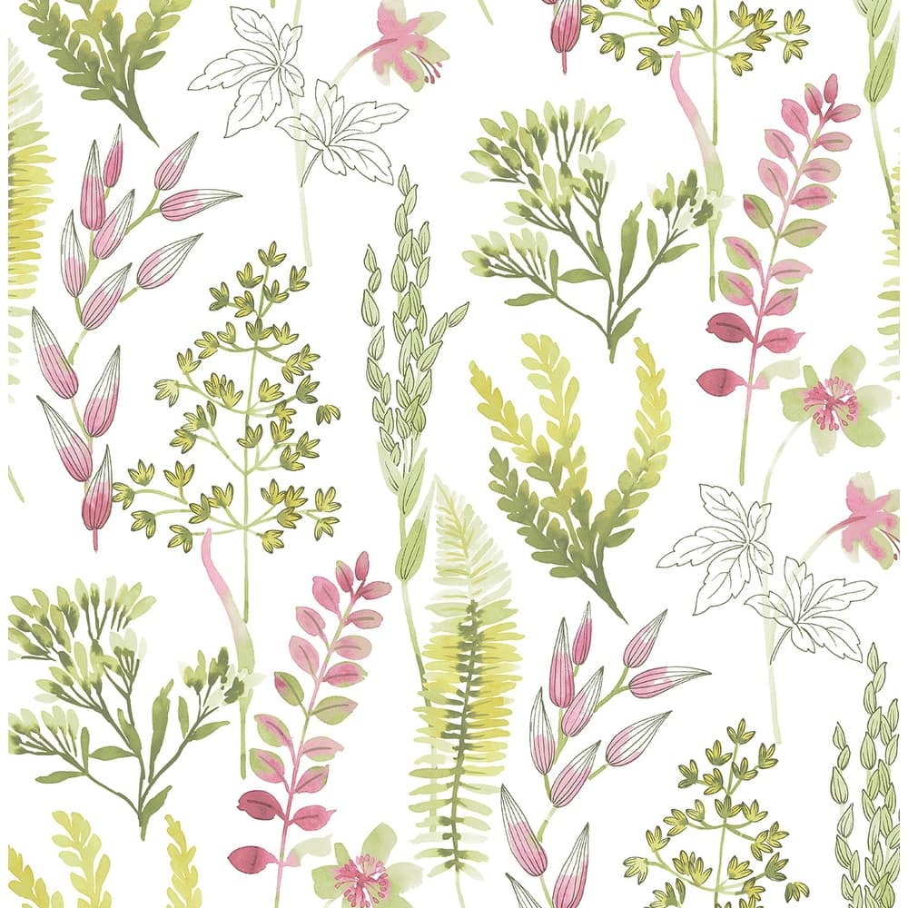 NextWall Wild Garden Peel and Stick Wallpaper