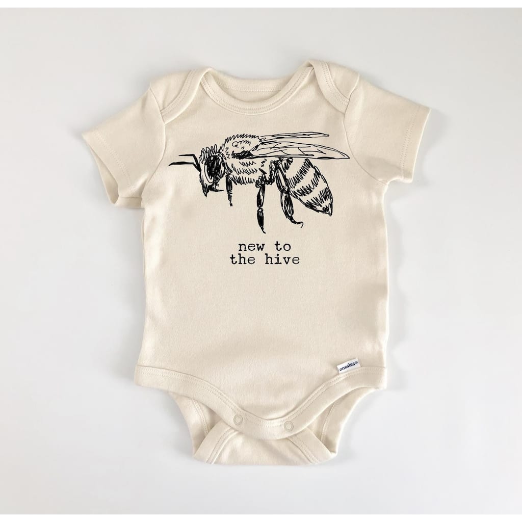 New To Hive Bee - Baby Boy Girl Clothes Infant Bodysuit Funny Cute Newborn