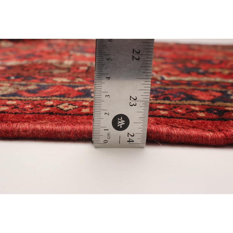 ECARPETGALLERY Hand-knotted Anadol Red Wool Rug - 3'5 x 9'7