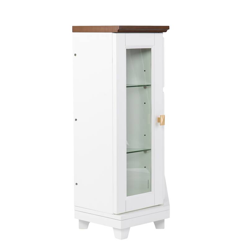 SEI Furniture Daventry Transitional White Wood Color Changing Fireplace