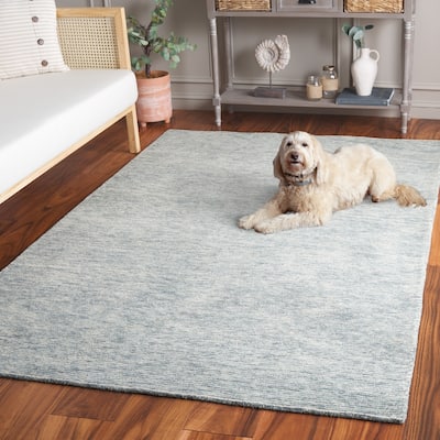 SAFAVIEH Handmade Ebony Sora Contemporary Wool Rug