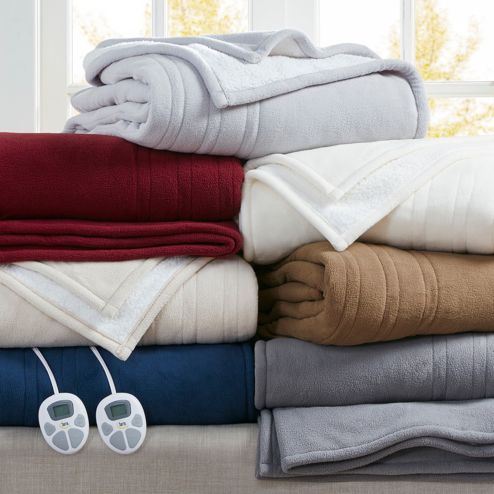 Fleece to Sherpa Heated Blanket by Serta - On Sale - Bed Bath & Beyond -  32917158
