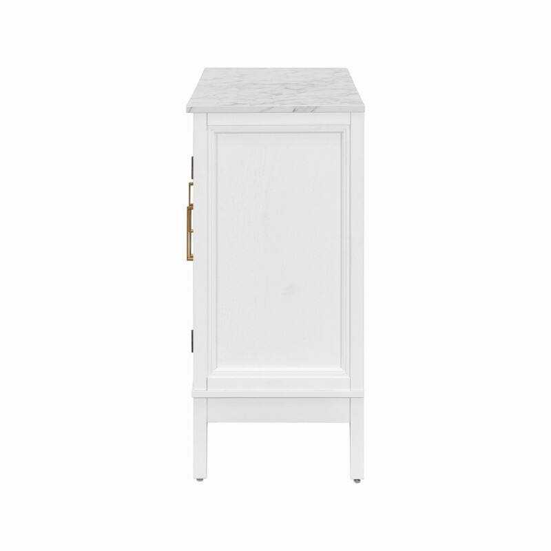 3-Doors Storage Cabinet with Large Storage Space for Living Room and Dining Room Storage