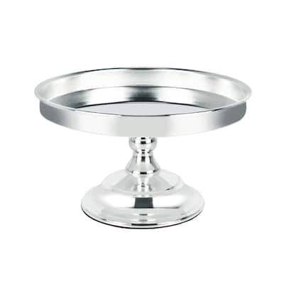 Silver Classic Round Cake Stand Dessert Display