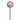 Vickerman 3" x 18" Oat Pearl Ball Ornament Stick, 12 per bag. - 3" x 18"