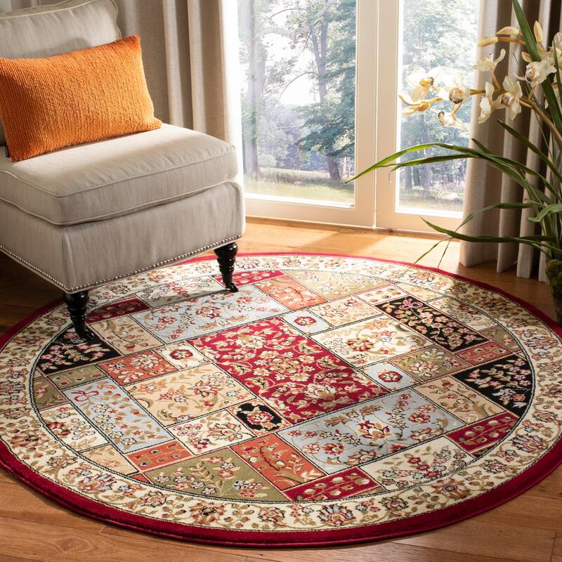 SAFAVIEH Lyndhurst Mitzi Traditional Oriental Rug - 10' Round - Multi/Ivory
