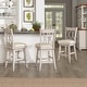 preview thumbnail 3 of 65, Eleanor Double X Back Wood Swivel Bar Stool by iNSPIRE Q Classic