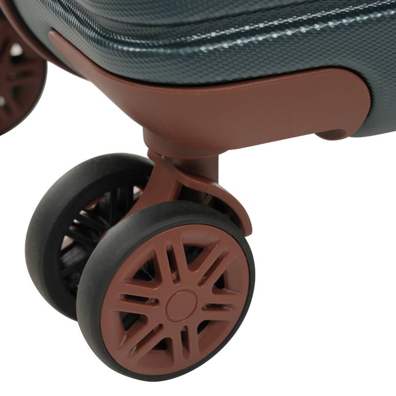 3 Piece Carry on Luggage Set, ABS Hardshell Lightweight Durable Suitcase with Wheels and Duffel Bag & Toiletry Bag, for Travel