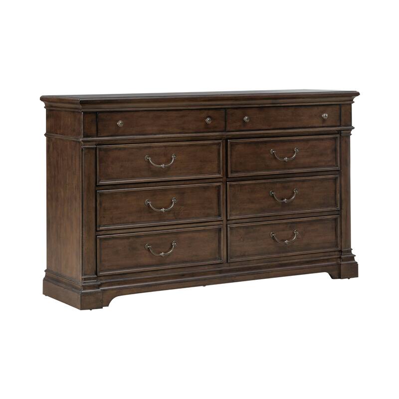 Arden Road Satin Cherry Poplar Dresser for Bedroom Storage - 6, 8, or 10 Drawers