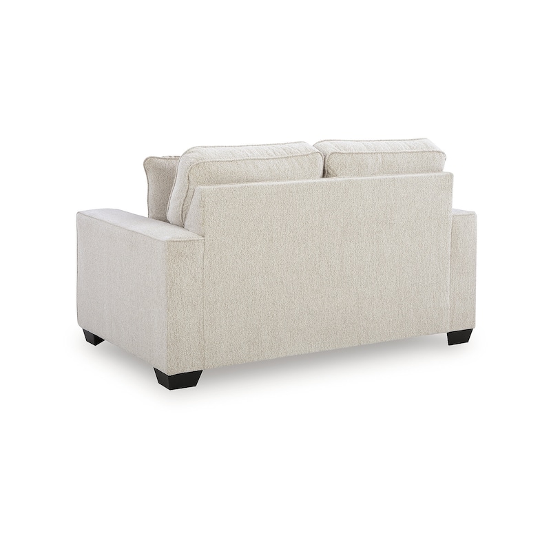 Signature Design by Ashley Fanciful Beige Loveseat - 63"W x 40"D x 38"H